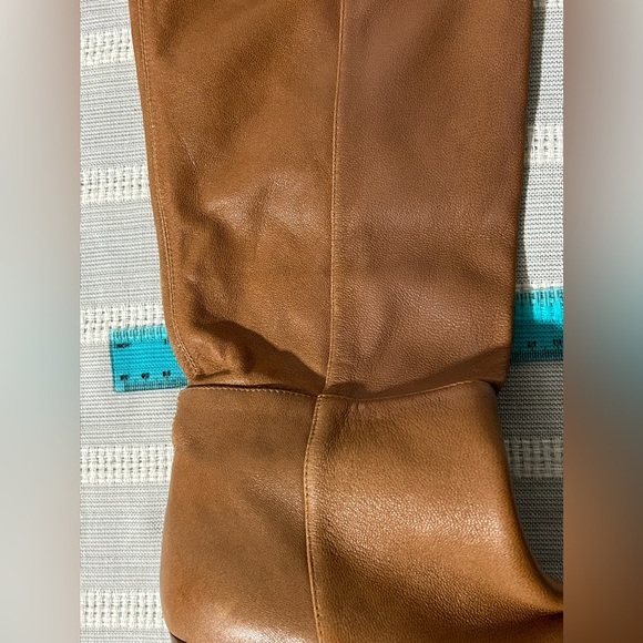 Wynona Leather Boots Tall Silent d  | Sz 39/US 8/8.5 | Carmel Tan Brown - Picture 14 of 16